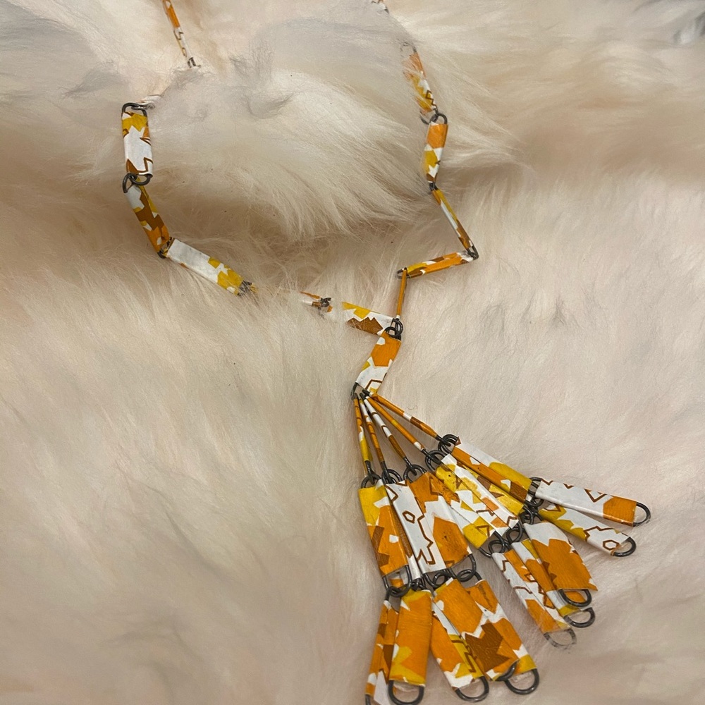 Vintage/ Funky Handmade Tassel Necklace